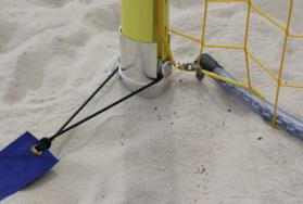 Ground socket with adapter (beach volleyball)