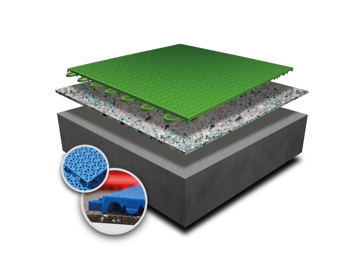 Modular sports floor outdoor Patmos_Flex-modulaire.sportvloer