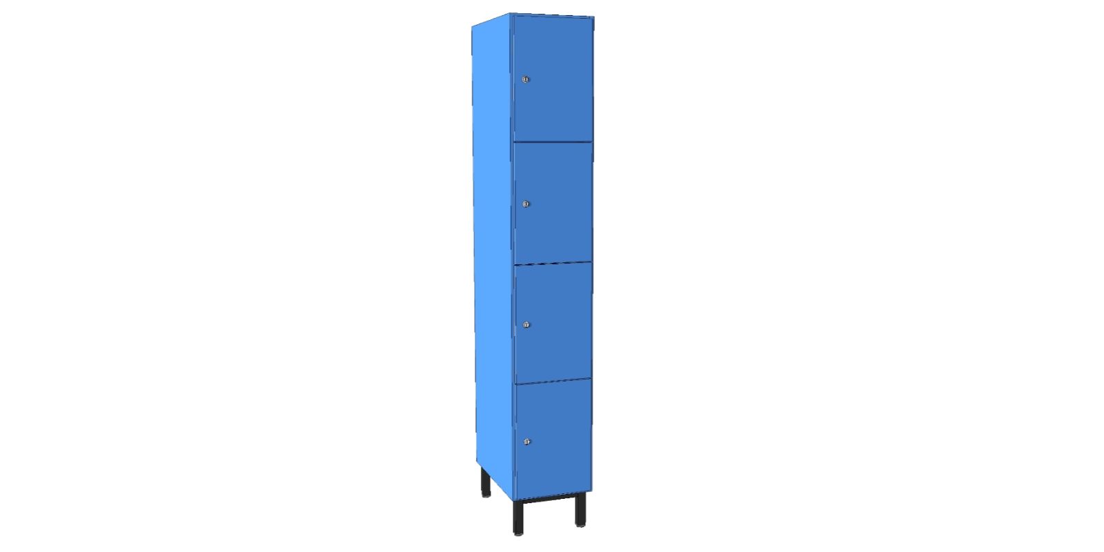 Wardrobe with four compartments - WHGK07