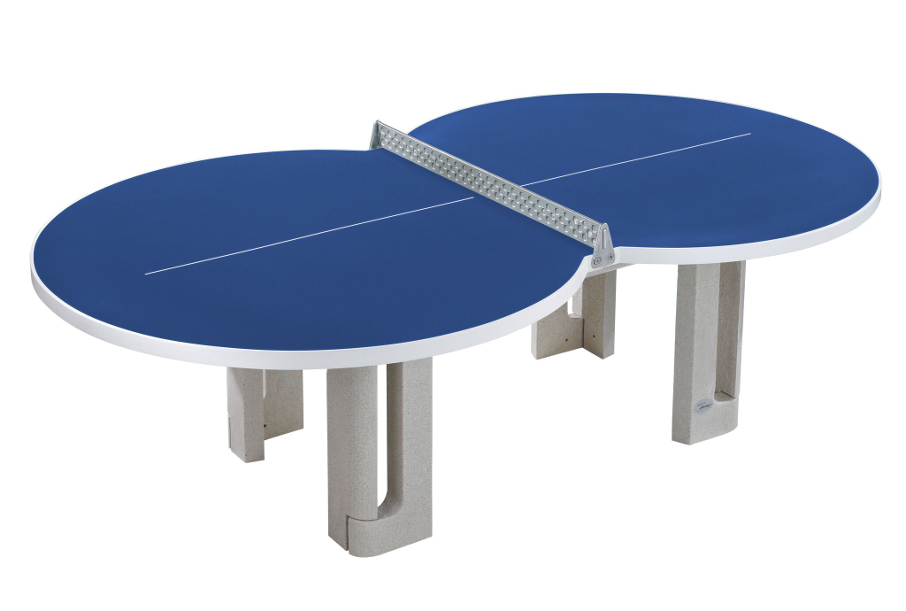 eight-shaped table tennis table blue