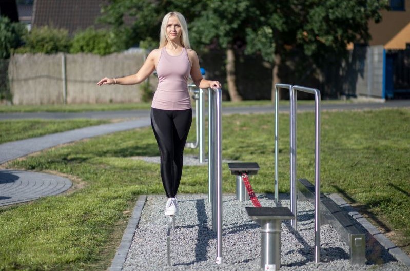 modern line buiten fitness Fitnesstoestel voor balanceren